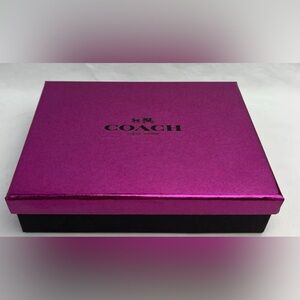 COACH Accessories Pink Glitter Black Box Only